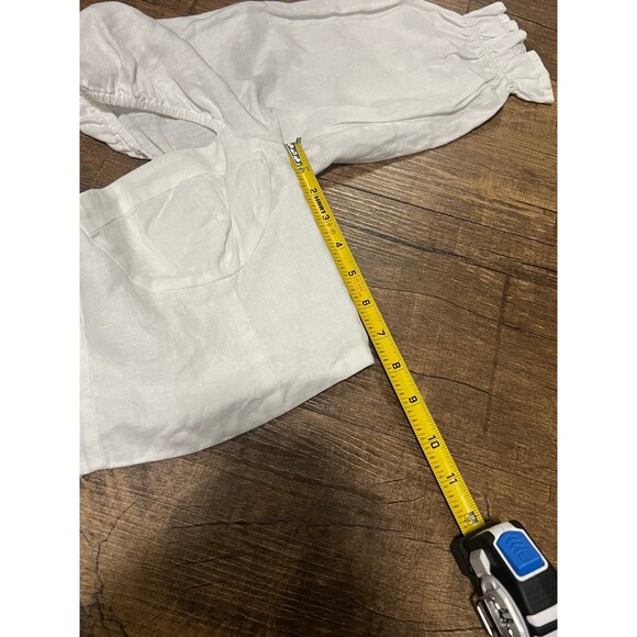 Aritzia Wilfred Vilette linen milkmaid puff sleeve blouse - Picture 8 of 8